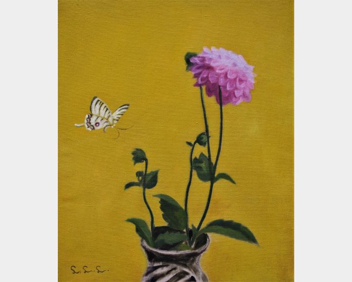 大理花與蝴蝶