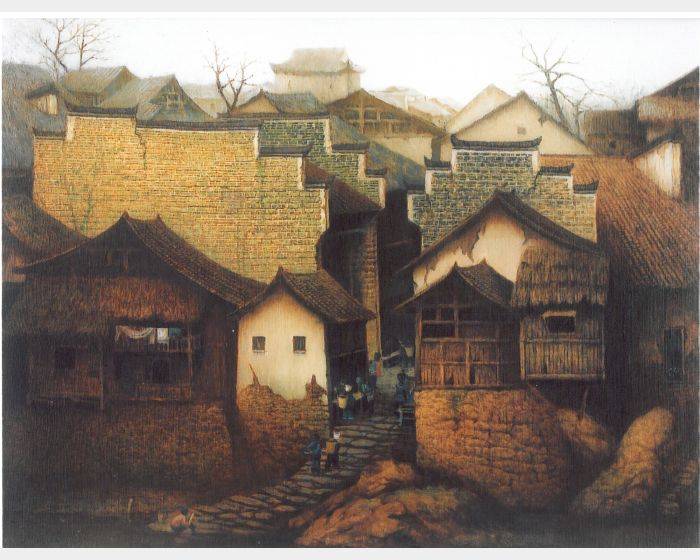 湘西河邊的小村莊