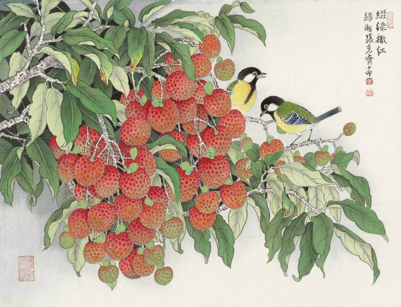 张克齐-缀绿撒红