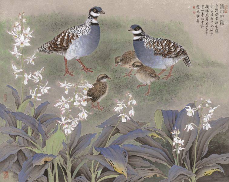 台北市 contact for price 您好,我对张克齐的【深山竹鸡】这件作品很