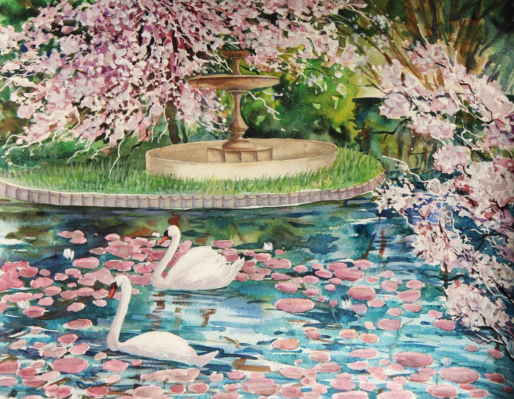 葛拉娜 - spring in the garden