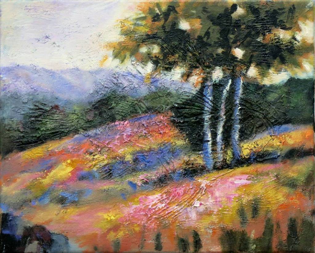 Vanessa - Abstract Landscape oil painting # 4