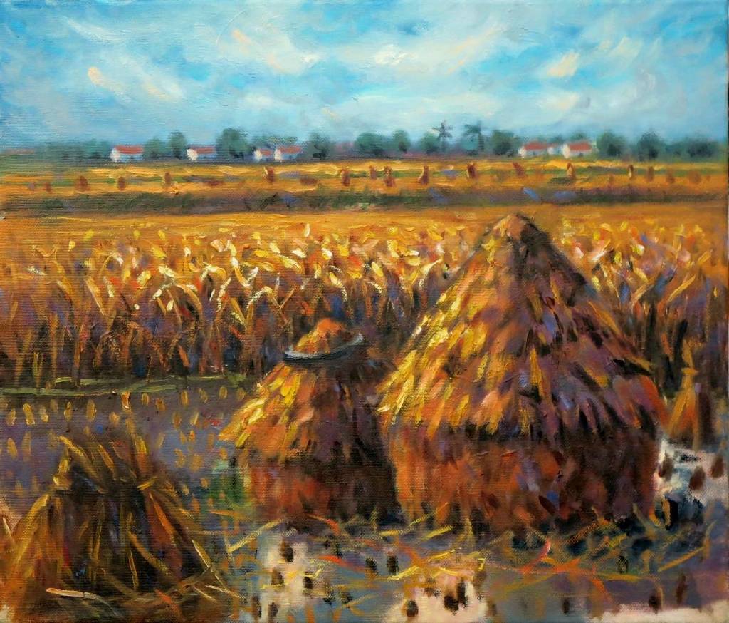 Vanessa - 豐收 Harvest oil painting # 18