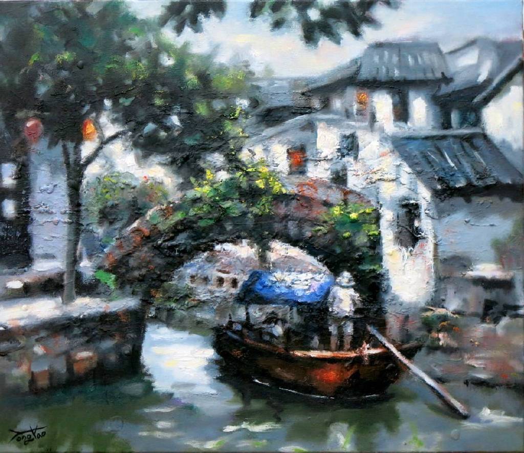Vanessa - 水鄉風情 oil painting # 12