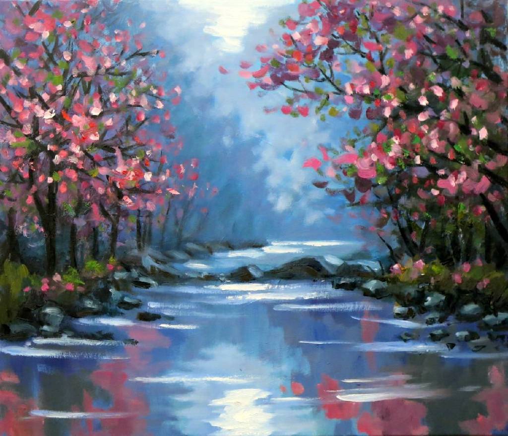 Vanessa - Abstract Seascape oil painting # 20
