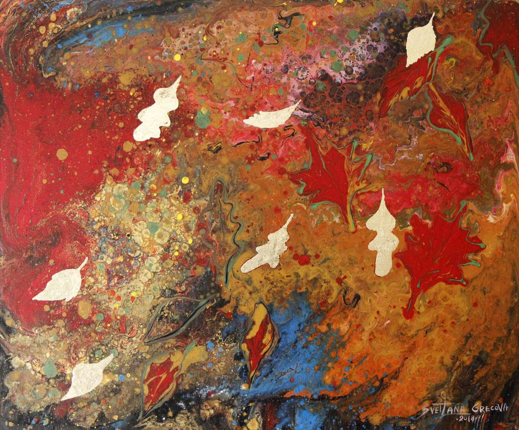 葛拉娜，《Autumn dance》，壓克力顏料、畫布，60.5x50公分。圖/TODAAY。