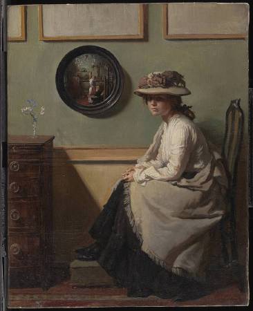 X8907 William Orpen The Mirror, 1900 Oil on canvas 50.8 × 40.6 cm © Tate, London (N02940)