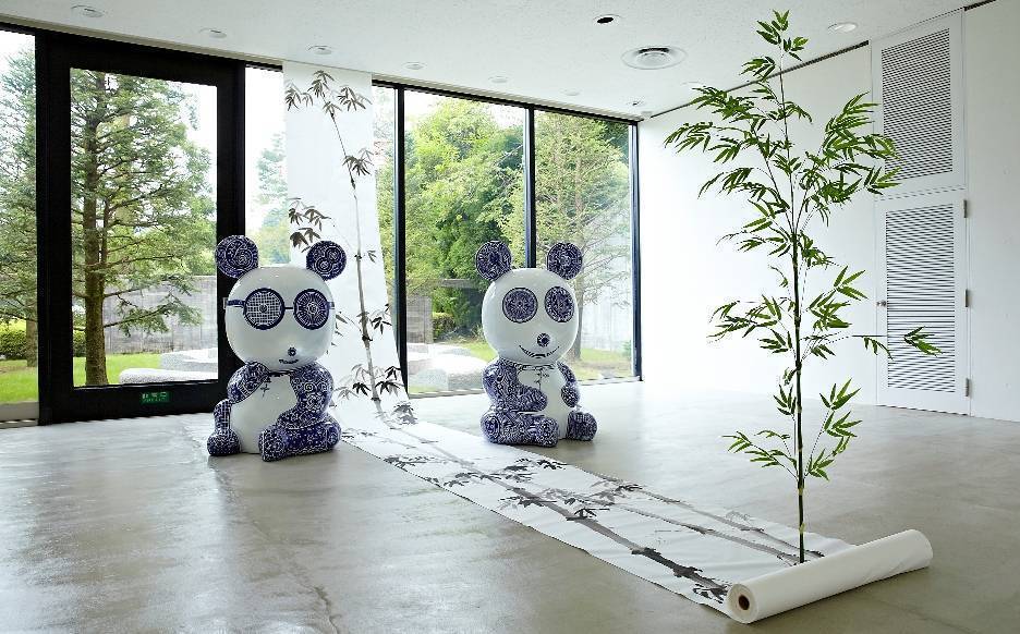 日本雕刻之森 室內裝置藝術與戶外互相呼應
