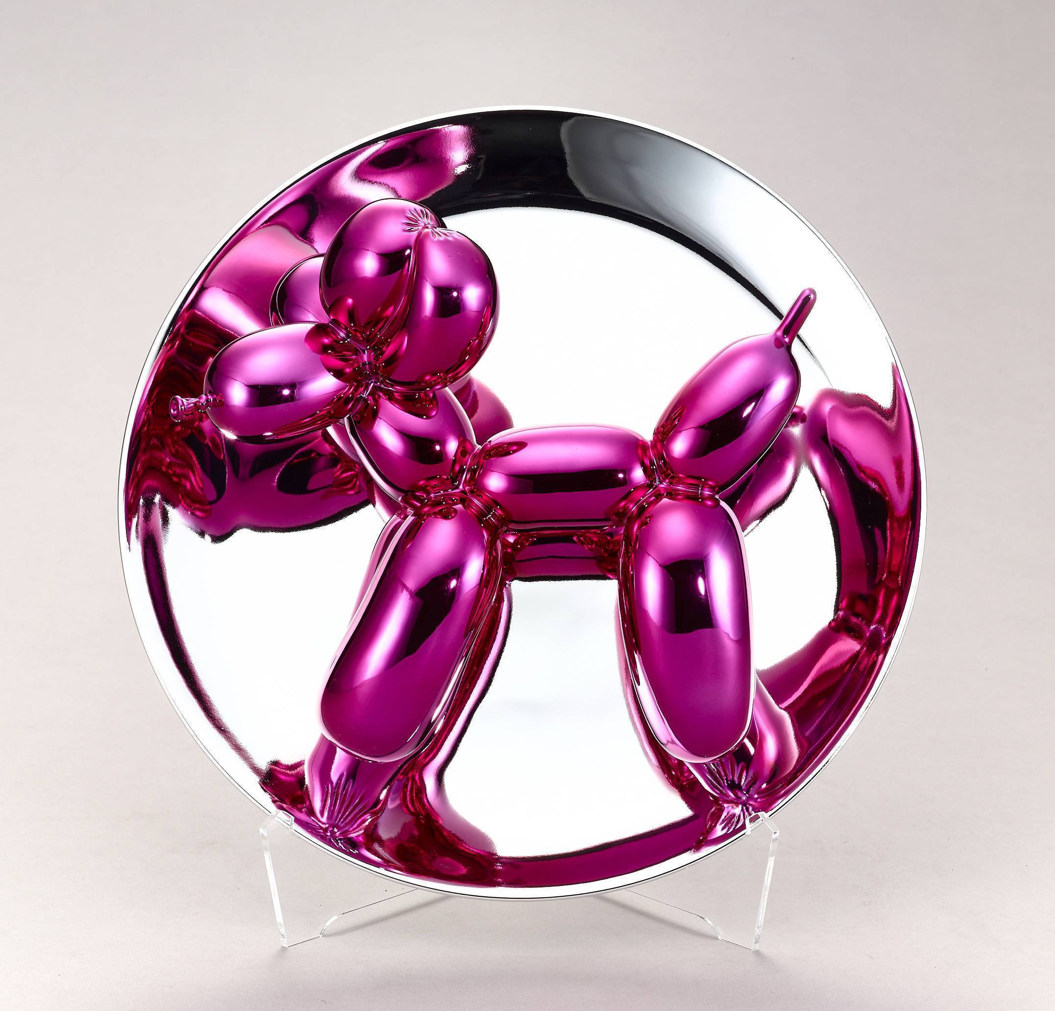 傑夫昆斯｜氣球狗系列｜氣球狗（洋紅）｜2015｜26.7x26.7x12.7 cm