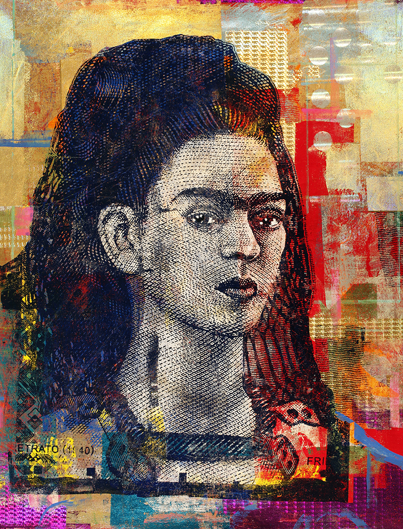 Houben Tcherkelov 500 Pesos Frida Kahlo 2020 複合媒材 152x122cm