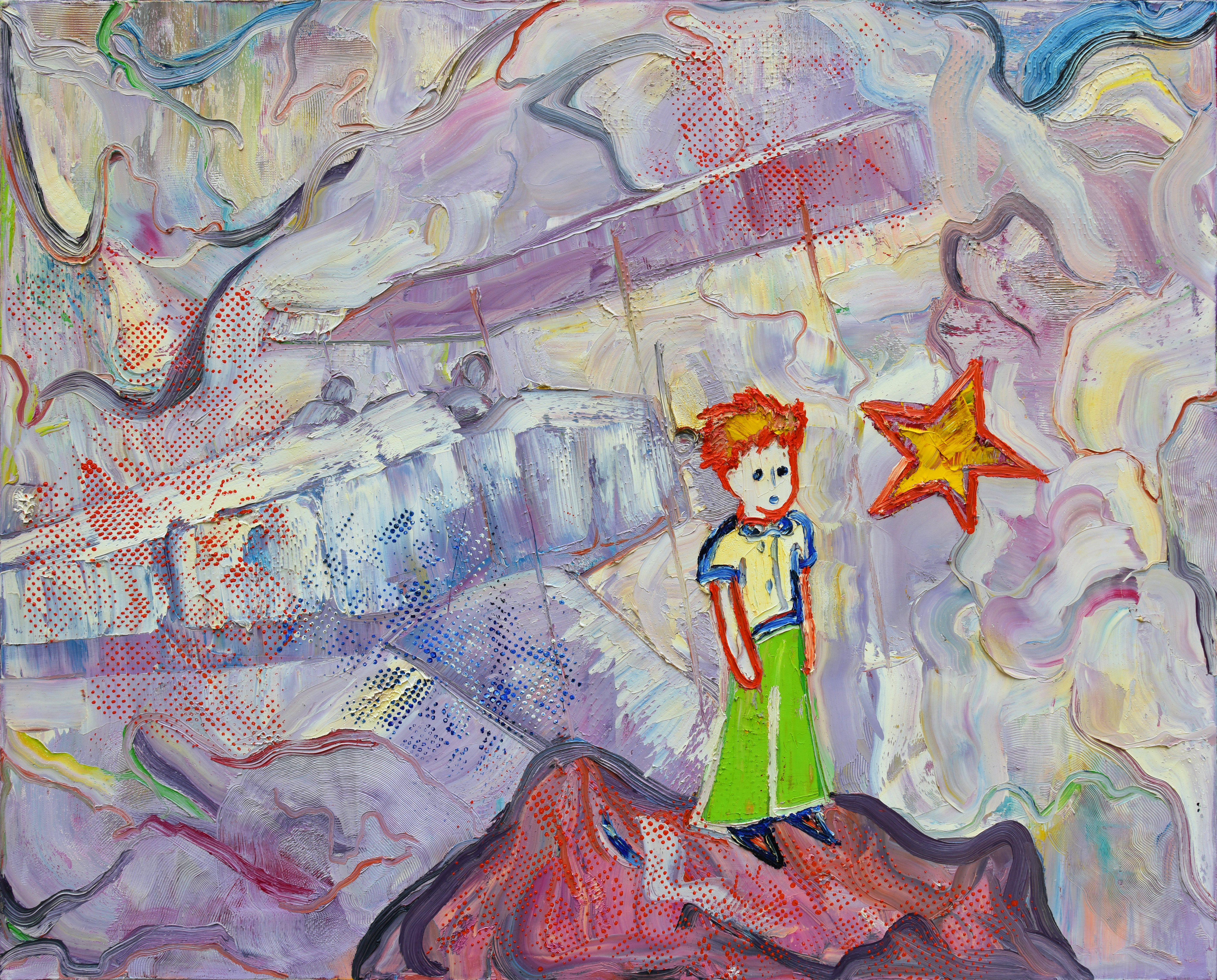 Houben Tcherkelov Little Prince(with star) 2012 油彩 122x152cm