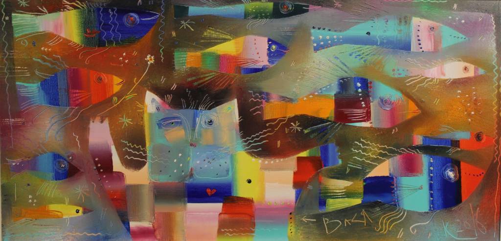 Phillip Kazak - A cat and aquarium
