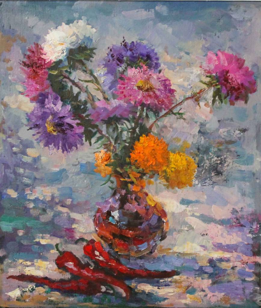 Pavel Veselkin - Asters and peppers