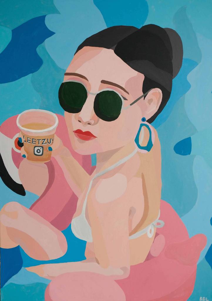 李梓熒 - 抽象肖像畫 - 2 < Summer Vibe >
