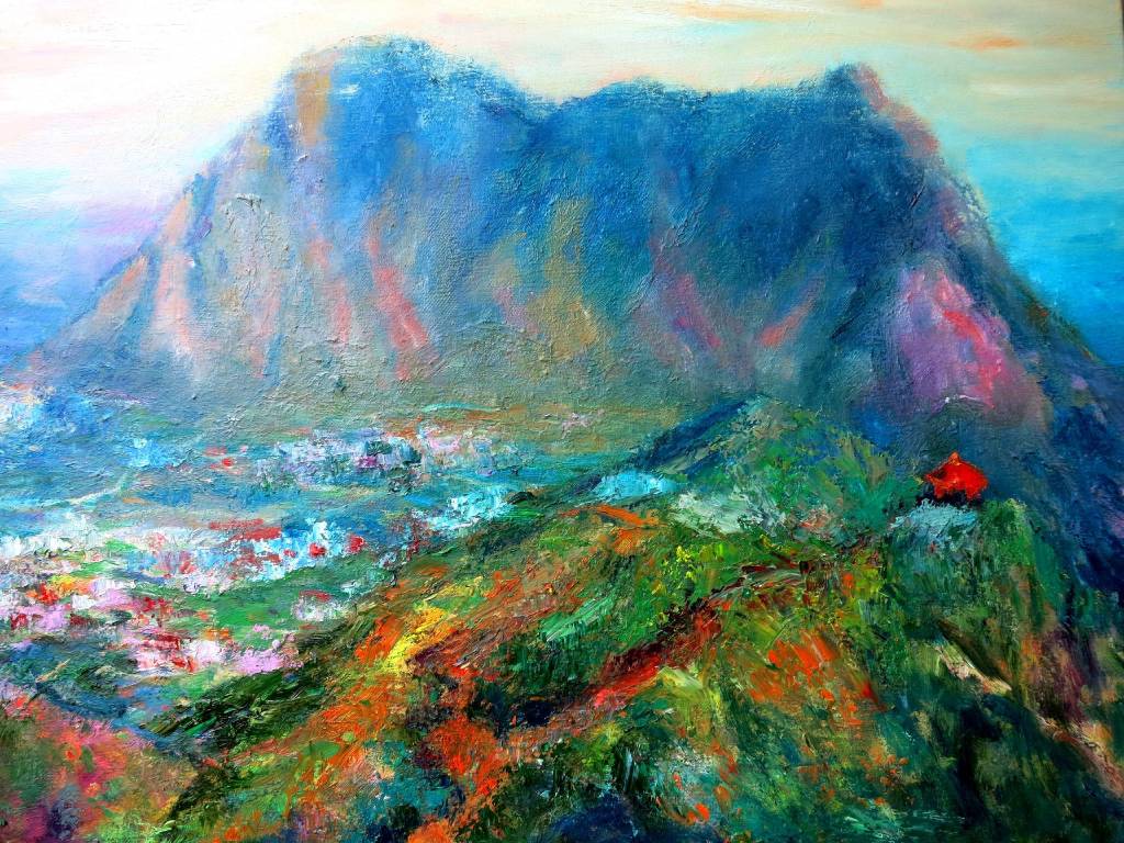 潘柏克(柏克創藝) - 遠眺基隆山 Look Afar to The Keelung Mountain