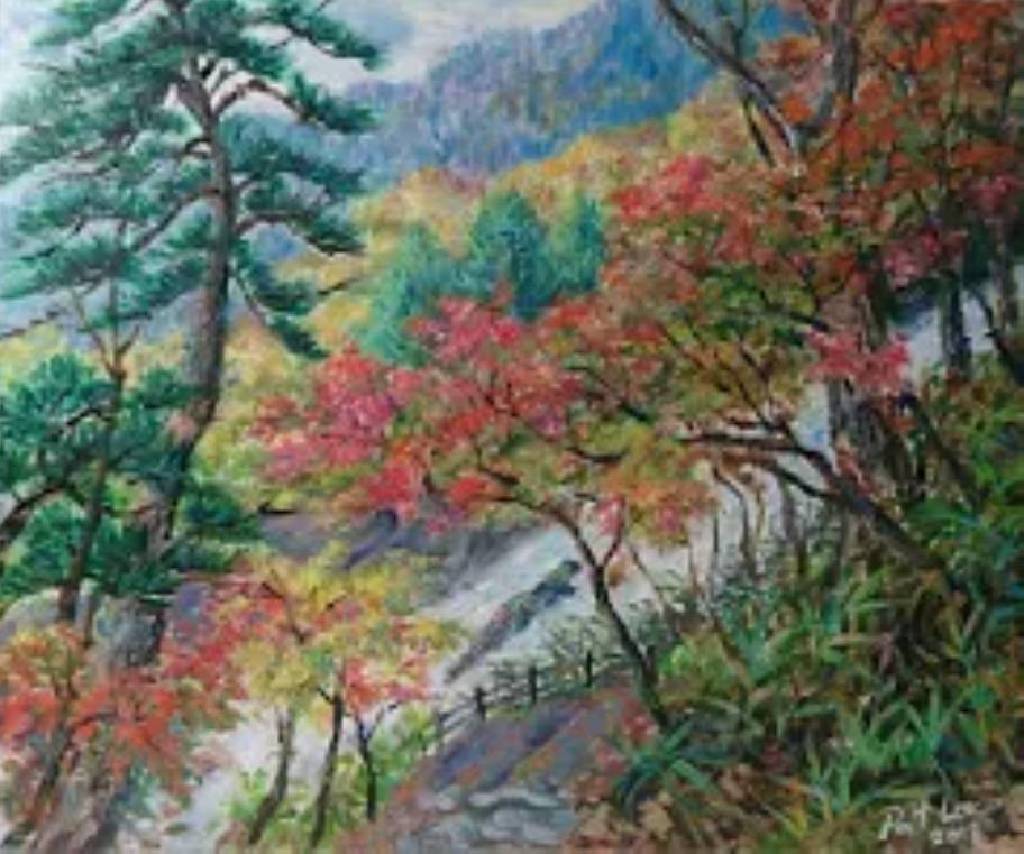李芳時 - 紅楓飛瀑